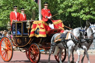 Trooping the colour - Queen's Coach