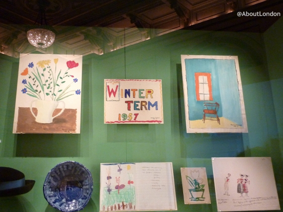 Three paintings by Prince Charles aged 8 and 9, 1957-58