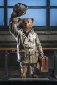 Benedict Cumberbatch’s Paddington Trail bear at the Museum of Museum. Image © Museum of London.