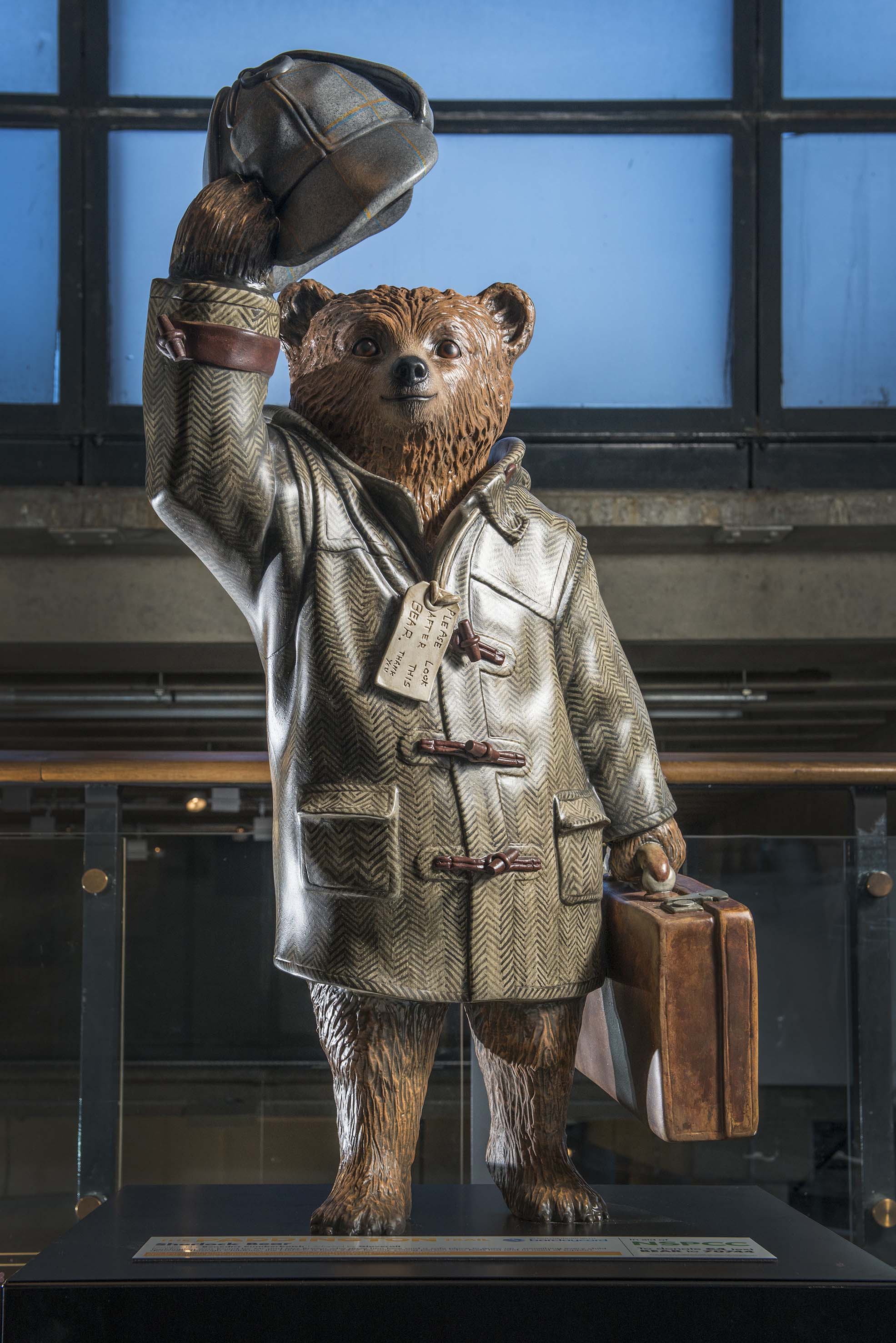 Benedict Cumberbatch’s Paddington Trail bear at the Museum of Museum. 