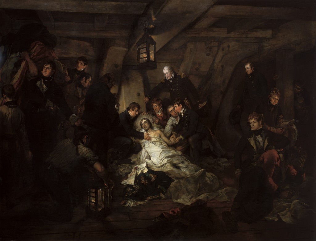 'The Death of Nelson, 21 October 1805', 1807, Arthur William Devis