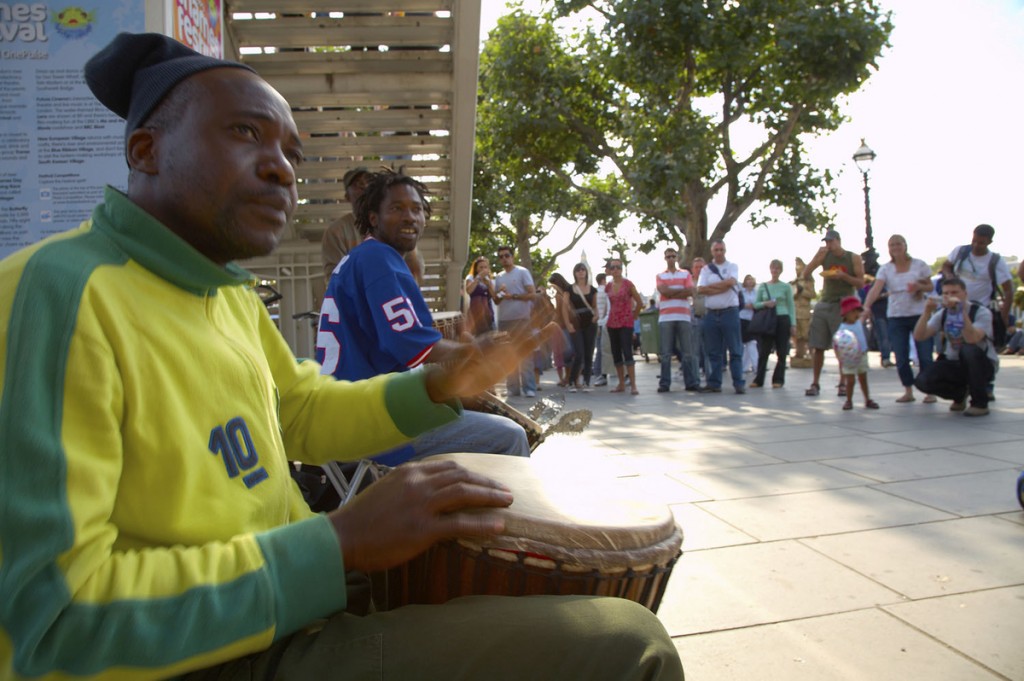 South Bank street performers