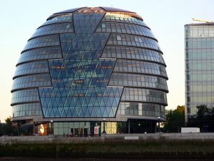 Triangle glass in London - Diagrids