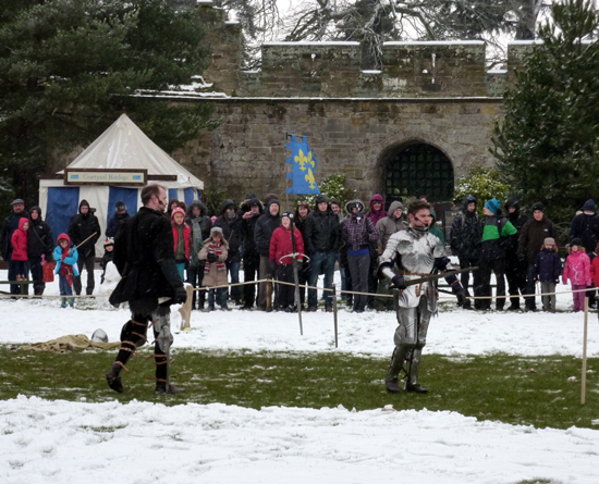 Warwick Warriors fighting in the Central Courtyard