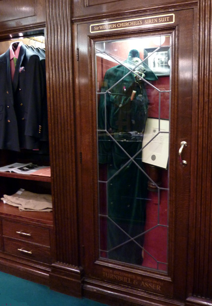 Winston Churchill’s Siren Suit at Turnbull & Asser on Jermyn Street