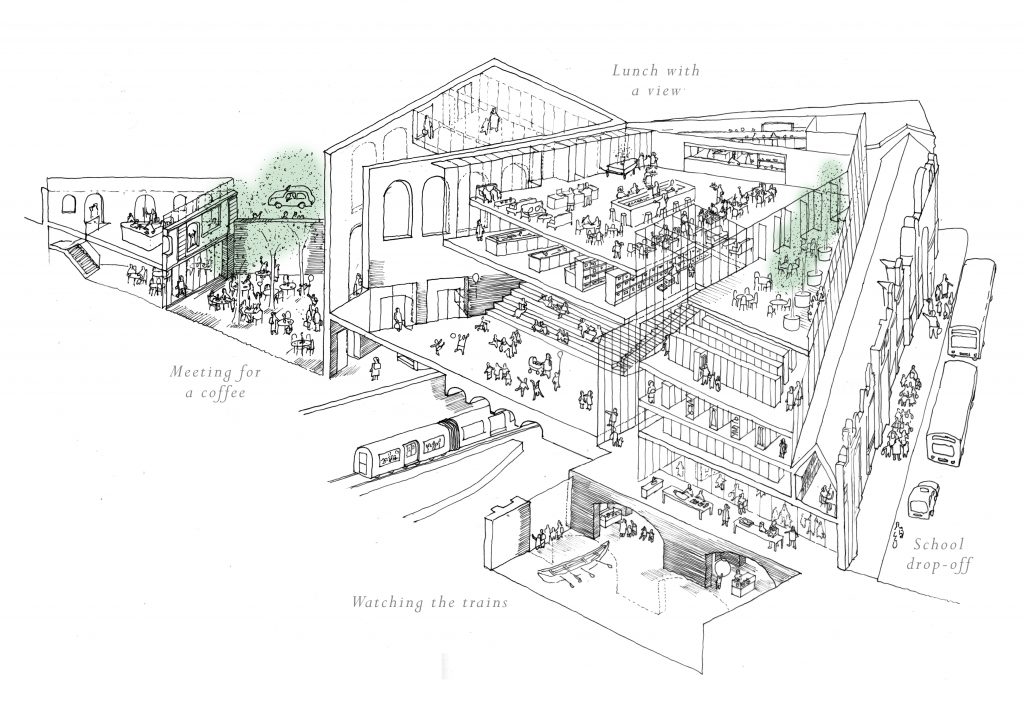 Museum of London - Institute Sketch - Stanton Williams