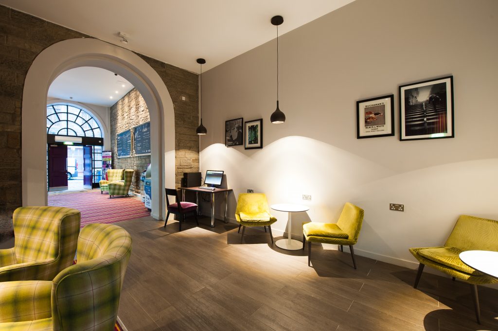 Safestay Edinburgh - full reception area