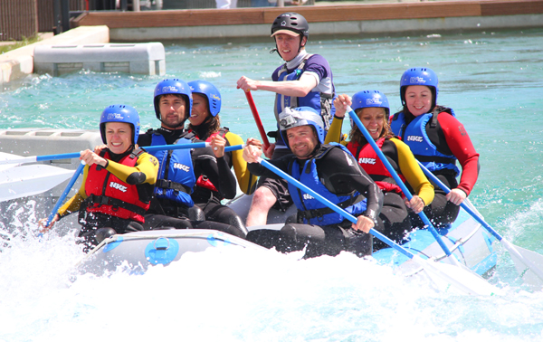white water rafting at Lee Valley
