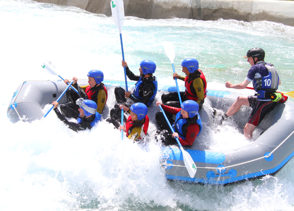 white water rafting at Lee Valley