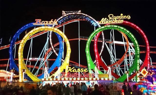 Winter Wonderland - Munich Looping rollercoaster