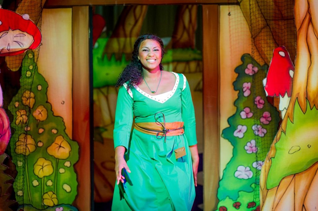 Alexia Khadime as Sleeping Beauty in Hackney Empire's Sleeping Beauty. Credit Bob Workman