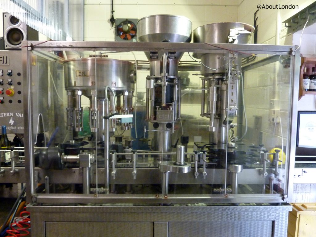 Chiltern Valley Winery and Brewery - bottling machine