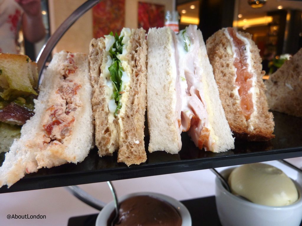 Baglioni afternoon tea - sandwiches