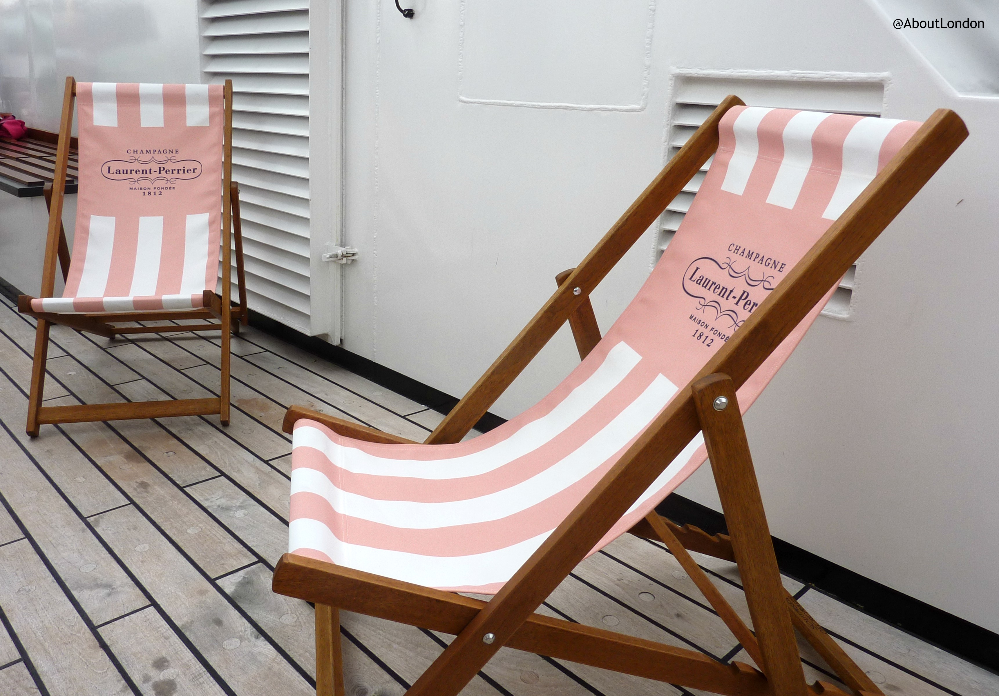 Laurent Perrier Champagne Lunch Cruise - deckchairs