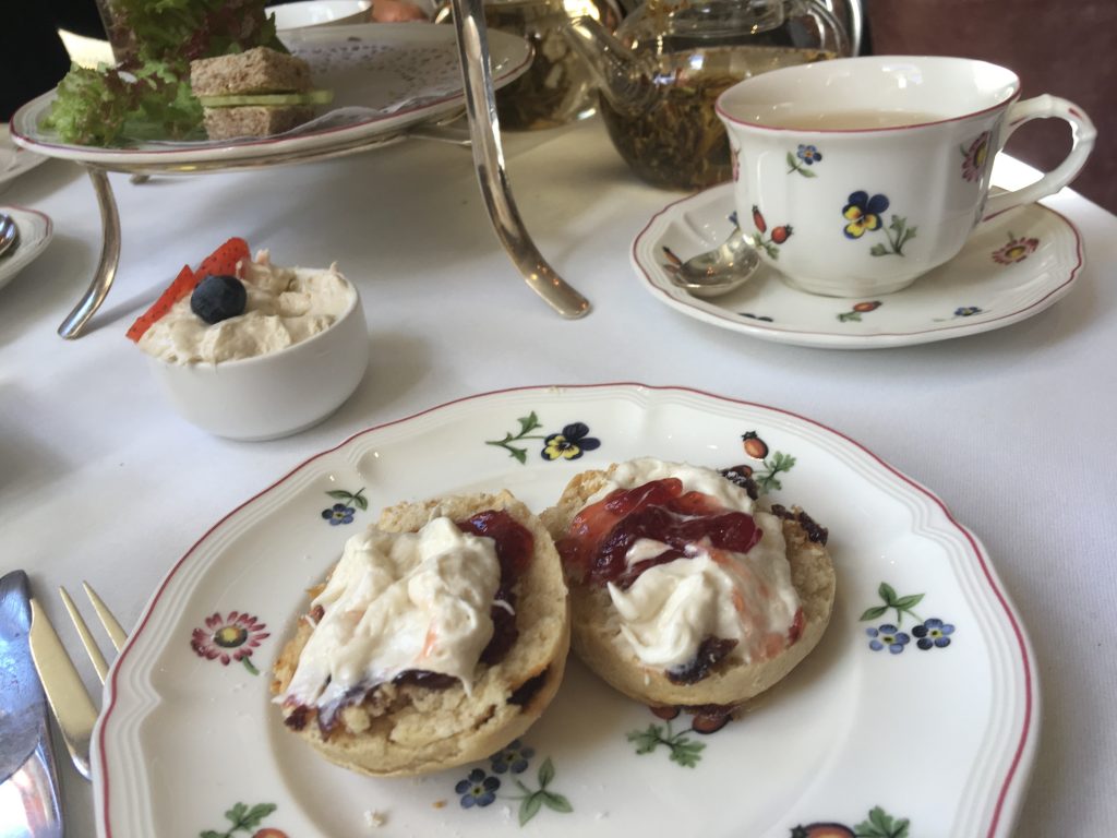 Egerton House Hotel Vegan Afternoon Tea - scones