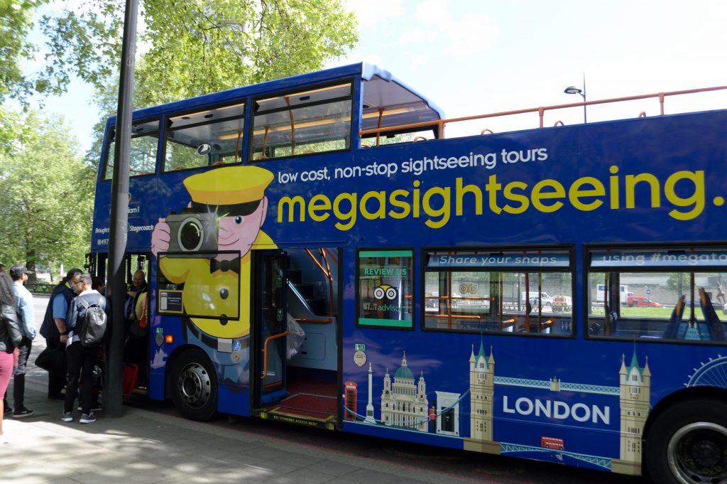 Megabus London sightseeing bus tour