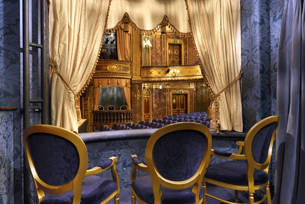 Inside the Royal Box at Theatre Royal Haymarket. Copyright:Peter Dazeley