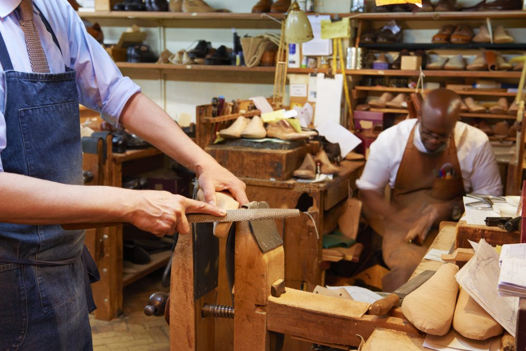 Filing Clients Lasts at John Lobb. Copyright Peter Dazeley