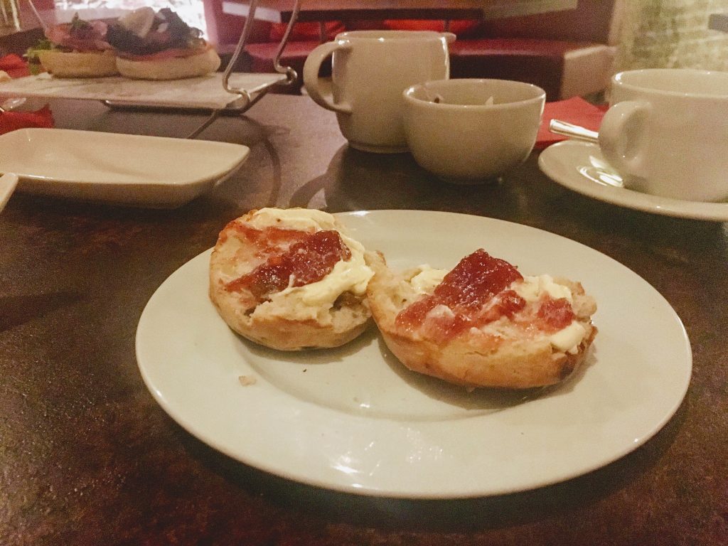 Café in the Crypt Luxury Afternoon Tea - scones