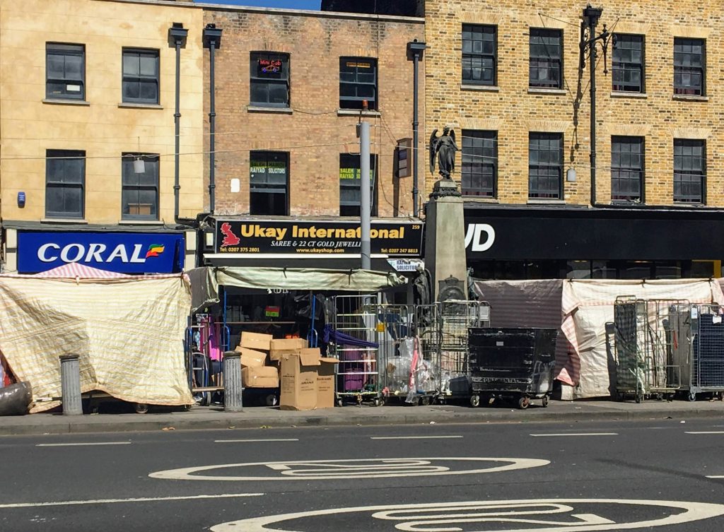 259 Whitechapel Road - a former curiosity shop where Joseph Merrick (The Elephant Man) was on display in 1884