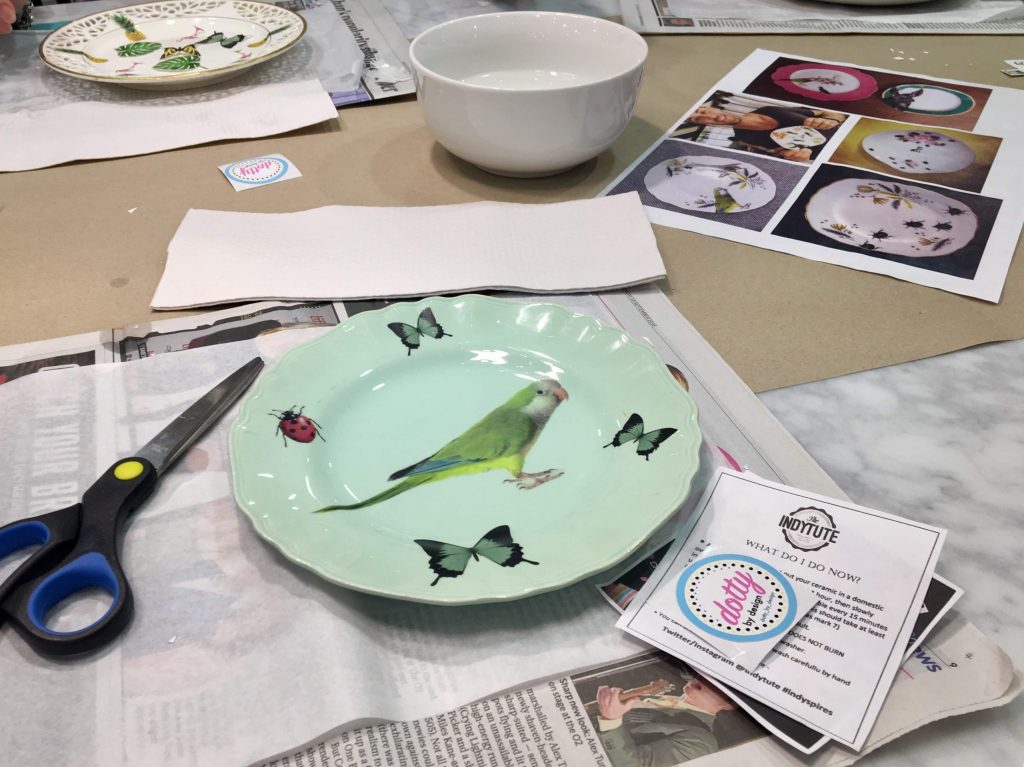 Indytute - Vintage plate upcycling workshop