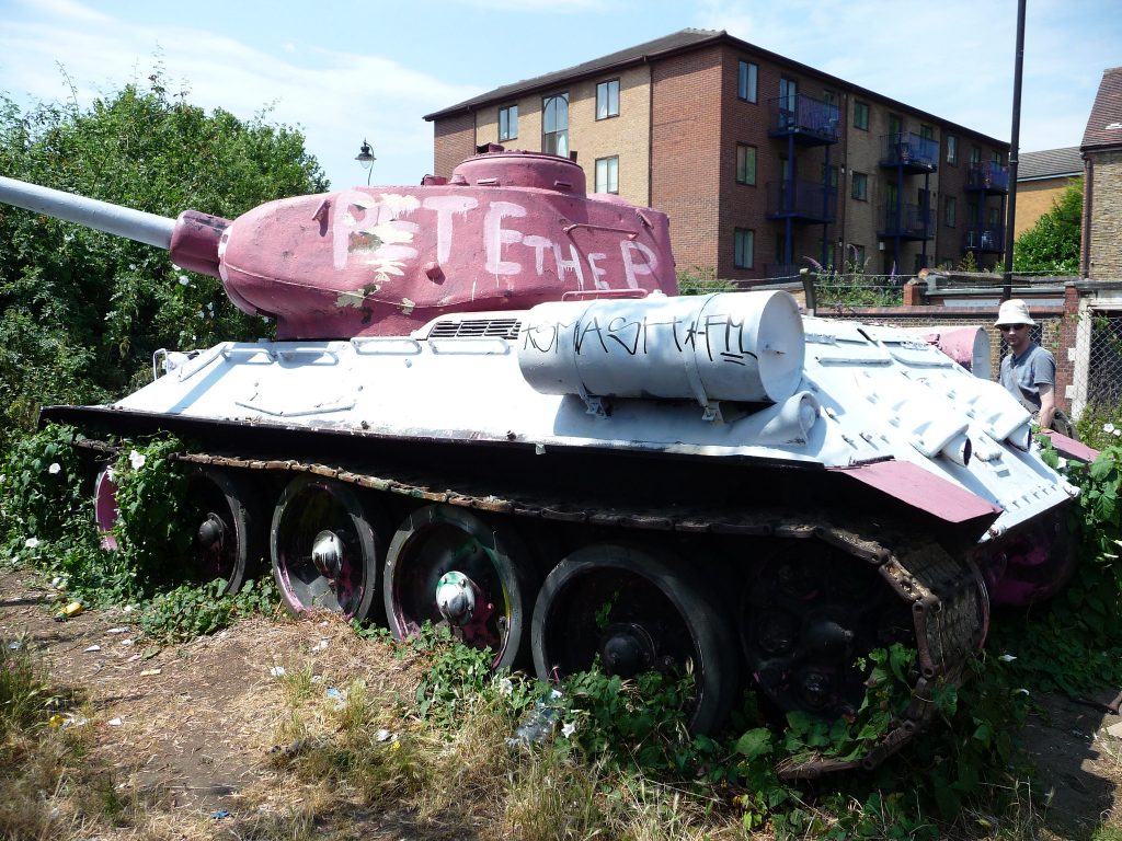 Pink Tank in South London, I saw this tank in South London …