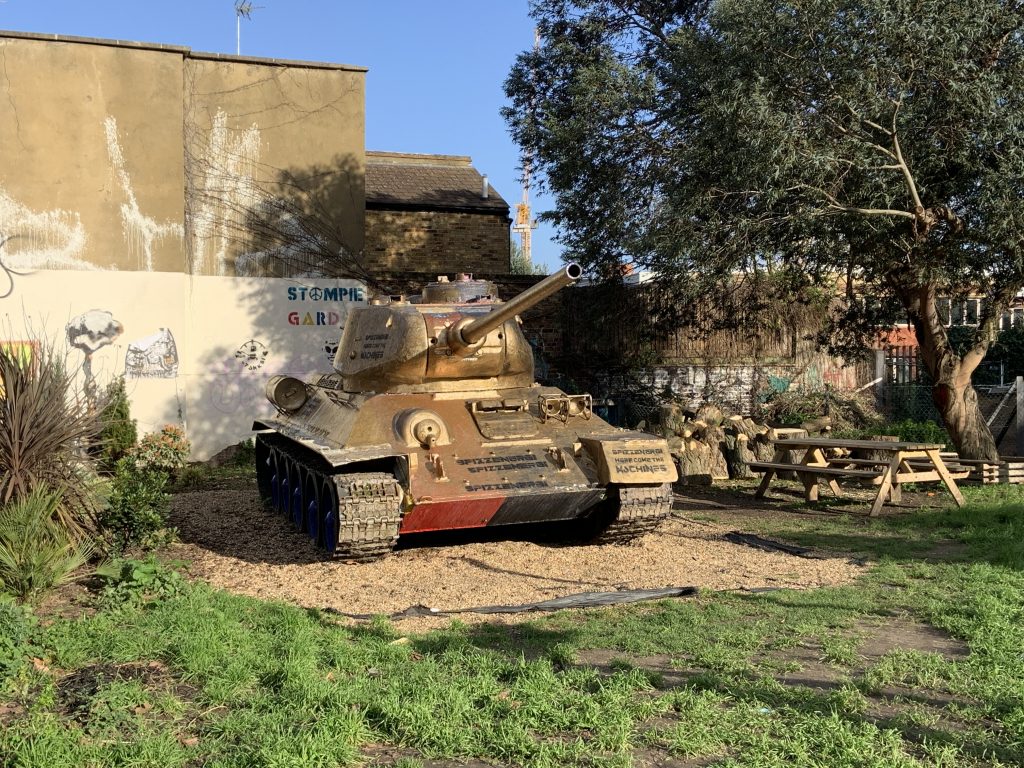 Pink Tank in South London, I saw this tank in South London …